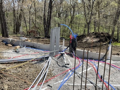 Ground-up electrical rough-in